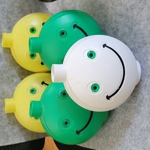 Vintage Blow Mold Smiley Face Replacement Set of 5